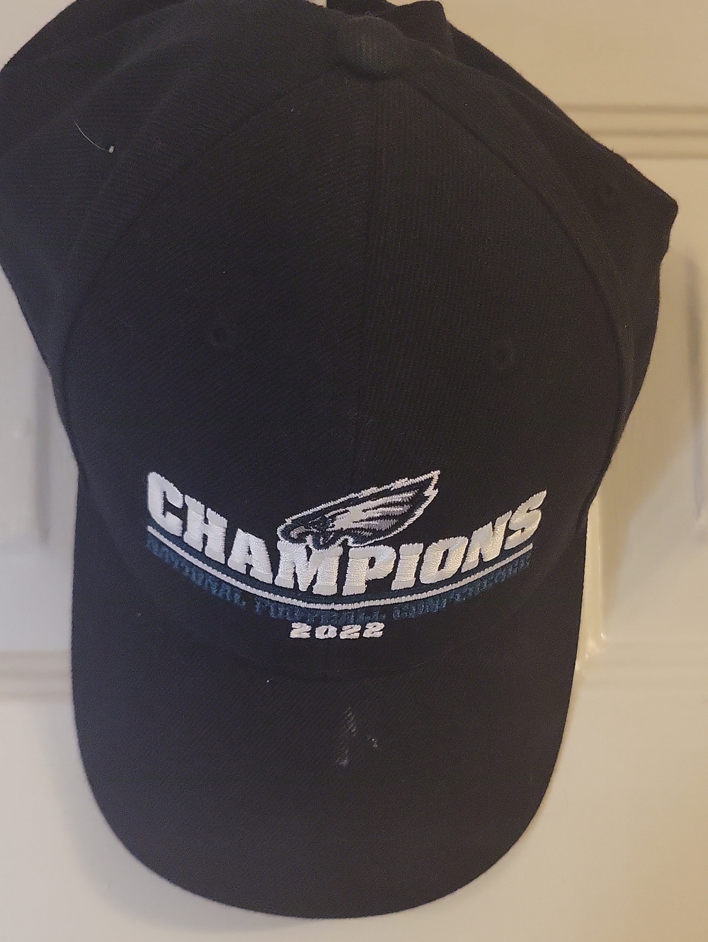 47 Black Philadelphia Eagles National Football Champions 2022 Men's Cap